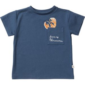 Langosta Relaxed Tee | Shirts & Tops | Blauw T-shirt | Maat 80 t/m 140 | Your Wishes