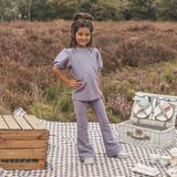 Your Wishes - Glitter Puff Sleeve Top - Glitter Lurex Jersey