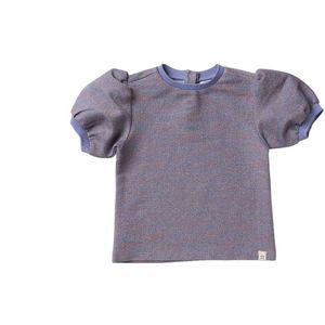 Your Wishes - Glitter Puff Sleeve Top - Glitter Lurex Jersey