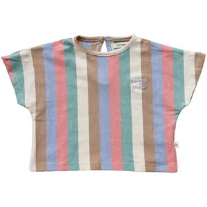 Bold stripes shirt cropped tee | Your Wishes 98