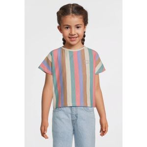 Bold stripes shirt cropped tee | Your Wishes 104