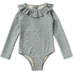 Salted Stories - Daisies Bodysuit - Badpak - Bloemenprint - Groene Kleur - UPF50+