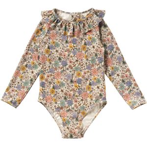 SALTED STORIES Sparkly Fleurs Bodysuit Zwemkleding Meisjes - Multi - Maat 74/80