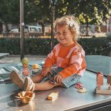 Check Knit - Chunky Sweater - Multicolor - 55% Acryl 45% Katoen