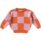 Check Knit - Chunky Sweater - Multicolor - 55% Acryl 45% Katoen