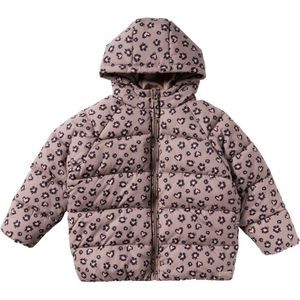 Your Wishes - Sweet Leopard - Gewatteerde Jas - Lichtroze