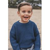 Your Wishes - Gebreide Kindersweater - Donkerblauw - 110-116