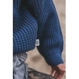 Your Wishes - Grof Gebreide Trui - Blauw