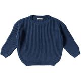 Your Wishes - Grof Gebreide Trui - Blauw