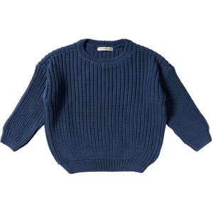 Your Wishes - Grof Gebreide Trui - Blauw