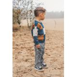 Your Wishes - Check Knit Chunky Sweater - Bruin en Blauw - Gebreide Trui