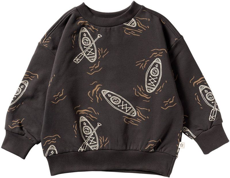 Your Wishes - Canoe Relaxed Sweater - Donkergrijs - Hoodie - Vest