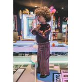 Your Wishes - Winner Stripes Wide Leg Pants - Paars - Broek - Meisjes