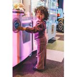 Your Wishes - Winner Stripes Wide Leg Pants - Paars - Broek - Meisjes