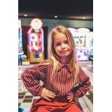 Your Wishes - Blouse - Vrolijk Gestreept - Katoen met Elastaan