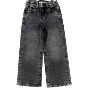 Your Wishes - Stretch Denim Wide Leg Glitter Jeans - Antraciet - Broek