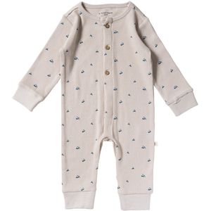 Mini Waffle - Onesie - Beige - Jumpsuit voor Jongens - Maat 50 t/m 74