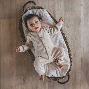 Mini Waffle - Onesie - Beige - Jumpsuit voor Jongens - Maat 50 t/m 74