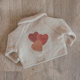 Your Wishes - Quilted Jersey - Cardigan - Beige