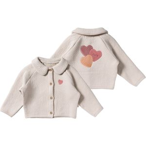 Your Wishes - Quilted Jersey - Cardigan - Beige