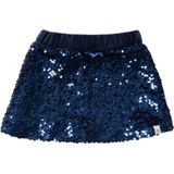 Your Wishes - Sequin Velvet Skirt - Donkerblauw - Plooirok