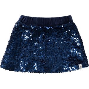 Your Wishes - Sequin Velvet Skirt - Donkerblauw - Plooirok