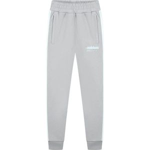Malelions Sweat broek worldwide - Aqua grijs/mint
