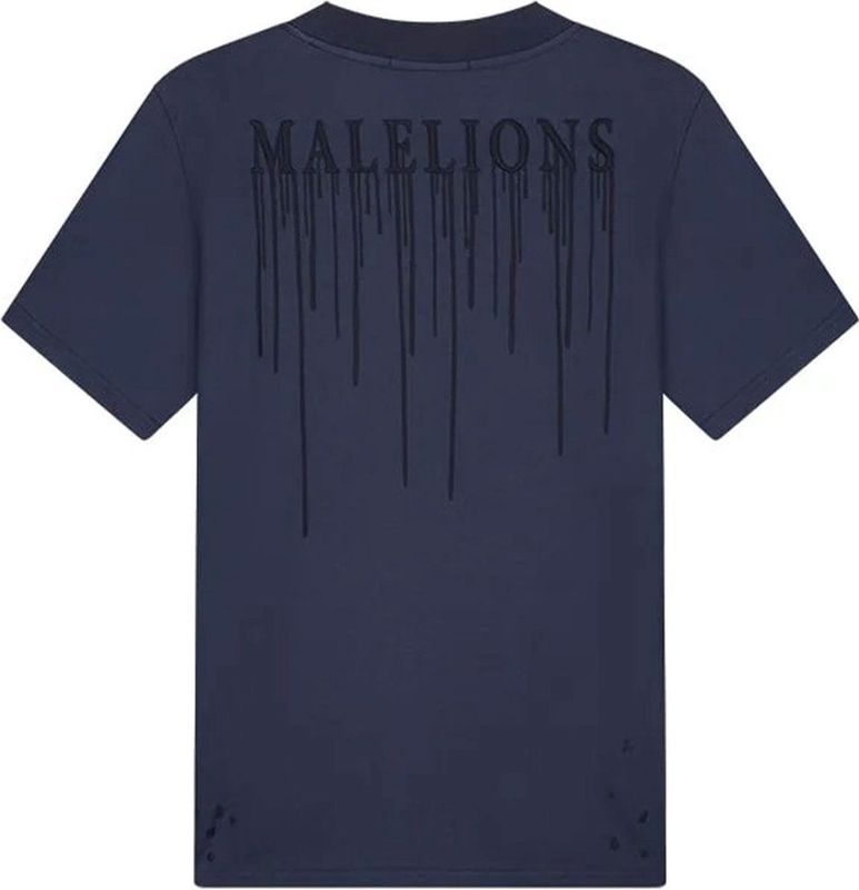Malelions - Shirt Donkerblauw Malelions Painter T-shirts Donkerblauw Mm3-ss24
