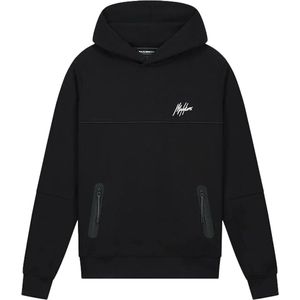 Malelions sport counter hoodie in de kleur zwart