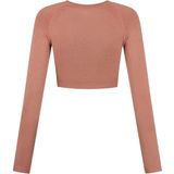 Malelions - Sport Seamless Crop Top - Rood - 93% Nylon 7% Elastaan