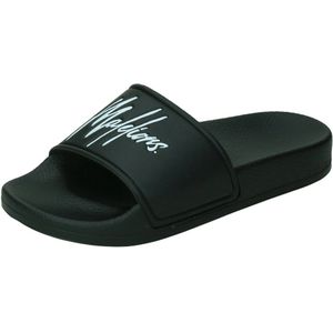 Malelions - Signature Slides - Badslippers - Zwart - Hoogwaardig Materiaal