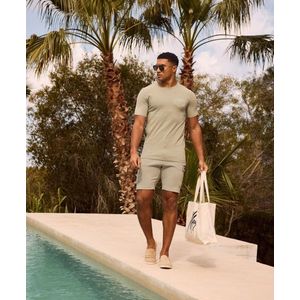 Malelions Signature Patch Cargo Shorts - Dry Sage XS