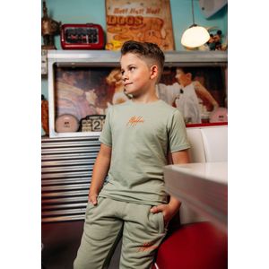 Malelions - Sweatpants - Seagrass/orange