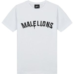 Malelions - T-shirt - White Black8