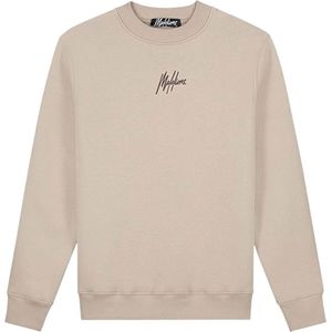 Hoodie - Beige - Katoen - Polyester - Slim Fit