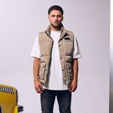 Malelions bodywarmer crinkle padded vest maat XS