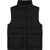 Malelions - Crinkle Padded Vest - Zwart - Bodywarmer