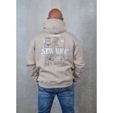 Malelions New York Hoodie Beige