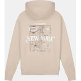 Malelions New York Hoodie Beige