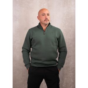 MALELIONS - Malelions men turtle half zip sweater - MM2-AW24-03 - 036 Dark green
