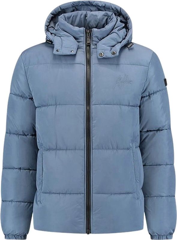 Malelions donn puffer jacket in de kleur blauw