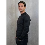 Gebreide Trui - Donker Grijs - 52% Viscose 28% Elastaan 20% Polyamide