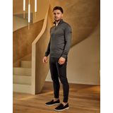 Gebreide Trui - Donker Grijs - 52% Viscose 28% Elastaan 20% Polyamide