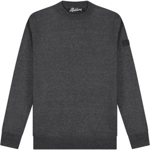 Gebreide Trui - Donker Grijs - 52% Viscose 28% Elastaan 20% Polyamide