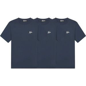 Malelions Signature T-Shirt 3-Pack blauw