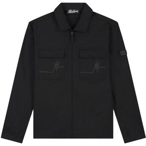 Malelions casual shirt cotton zip overshirt maat XL