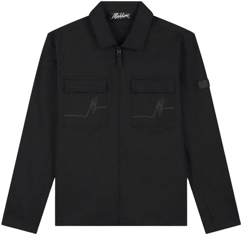Malelions casual shirt cotton zip overshirt maat XL