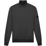 Gebreide Trui - Donker Grijs - 52% Viscose 28% Elastaan 20% Polyamide