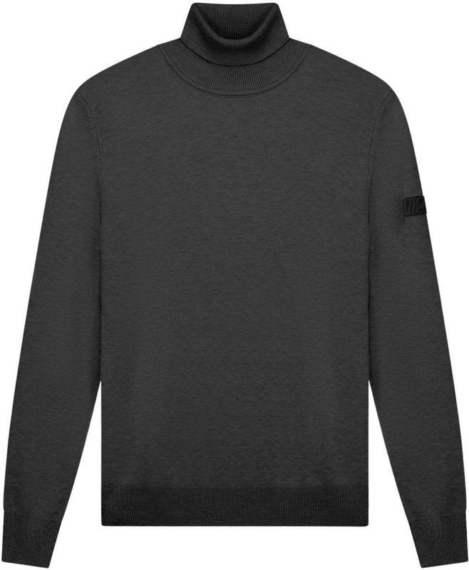 Gebreide Trui - Donker Grijs - 52% Viscose 28% Elastaan 20% Polyamide