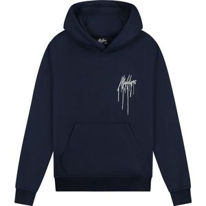Malelions Hoodie Painter - Navy blauw / Wit